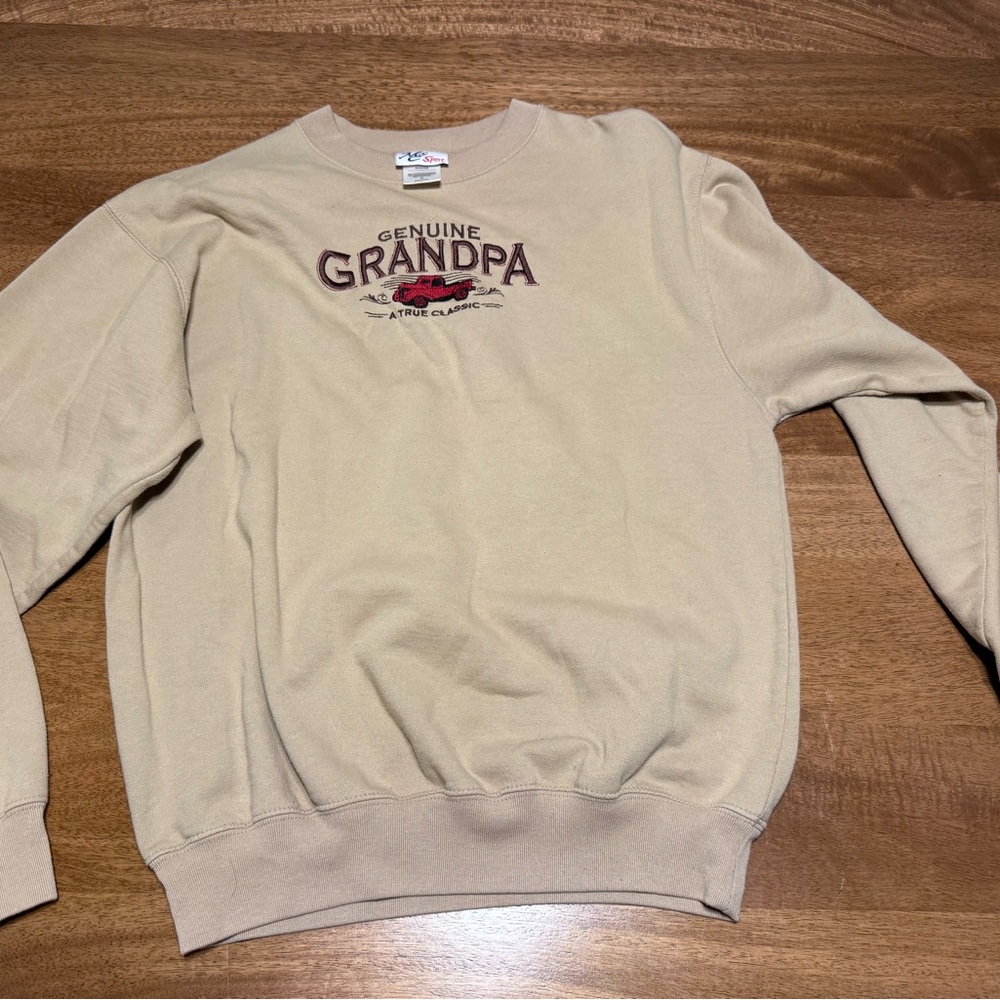 Classic Tan Crewneck Sweater